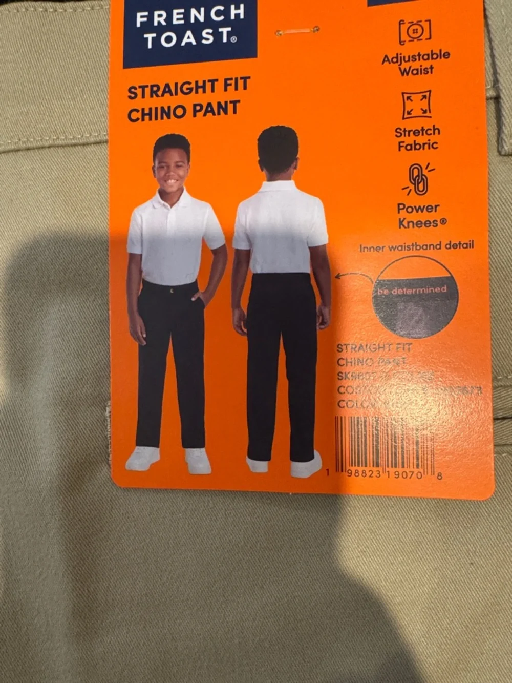 NWT French Toast Boys Khaki Straight Fit Chino Pants 1 Pair School‎ Uniform